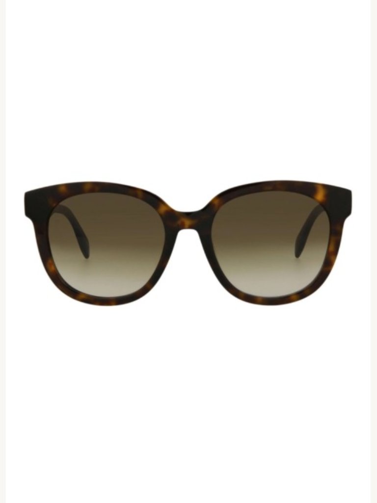 Alexander Mcqueen Round Sunglasses Havana Tortoise Am0304sk Nwt 54mm